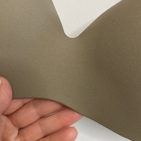 Knix Wingwoman Bra 2 36A Taupe Khaki Brown Wireless Comfy Everyday - Picture 7 of 12